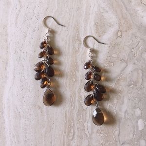 Amber Bead Earrings